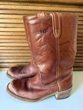 Vintage Dingo Acme Campus Boots 9.5 D Made in USA Chunky Brown