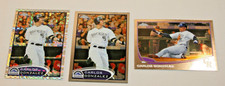 CARLOS GONZALEZ (3) 2012 TOPPS CHROME XFRACTOR & BASE #85 2013 TOPPS CHROME #131