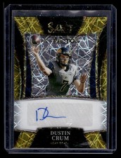 2022 Select Draft Picks #X-DCR Dustin Crum X-Factor Sigs Gold Lazer Prizm #/75