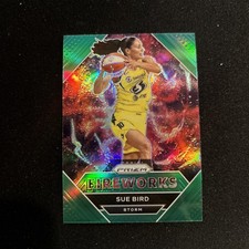 2021 Panini Prizm WNBA - Fireworks Sue Bird #18 Green Prizm