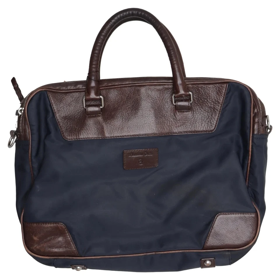 Massimo Dutti, Computertasche, Unisex (Erwachsene), Blau/Braun, 43, 9 #YHI - Bild 1 von 4