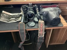 Pentax MV1 35mm SLR Film Camera with Miranda 35-70 Zoom Lens and Case Tested