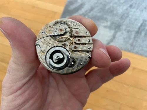 ANTIQUE 1909 ILLINOIS PRIVATE BURLINGTON 16s 19j 185POCKET WATCH MOVEMENT RUNs