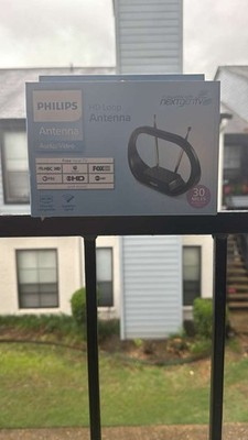 Philips Modern HD Loop Passive Antenna 4k 8k Ultra HD - Black | Open Box
