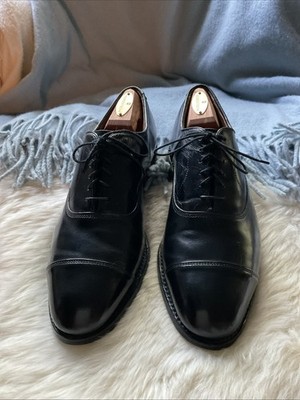 Allen Edmonds 8.5D Park Avenue Black EUC Leather Soles $450 USA Made