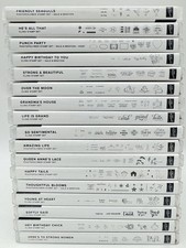 Huge Lot 88 Stampin  Up Stamp Sets Retired SAB Hostess Cling Clear Photopolymer