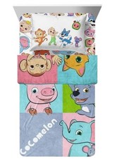 Cocomelon Animals Kids Blanket  Sheet Set-AB0GLQSSY643, AB0DK6PZVB83