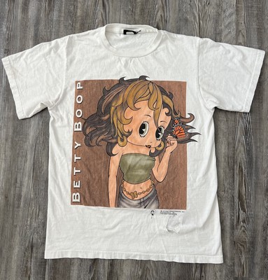 RARE Vintage 1997 Betty Boop Mariah Carey White Shirt Size Medium