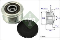 Generatorfreilauf FÜR Peugeot 208 I (Ca , Cc ) - Schaeffler Ina 535 0264 10