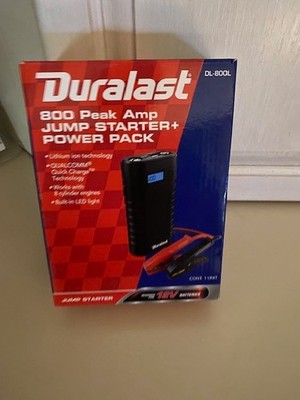 Duralast 800L  800 Peak Amp Jump Starter + power pack