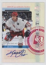 2004-05 SP Authentic All World Team Limited 19/25 Keith Primeau #134 Auto 7ez