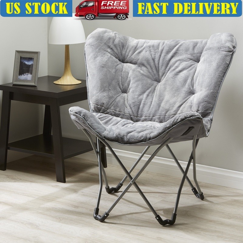 Faux Fur Cushioned Seat Kids Teens Indoor Use