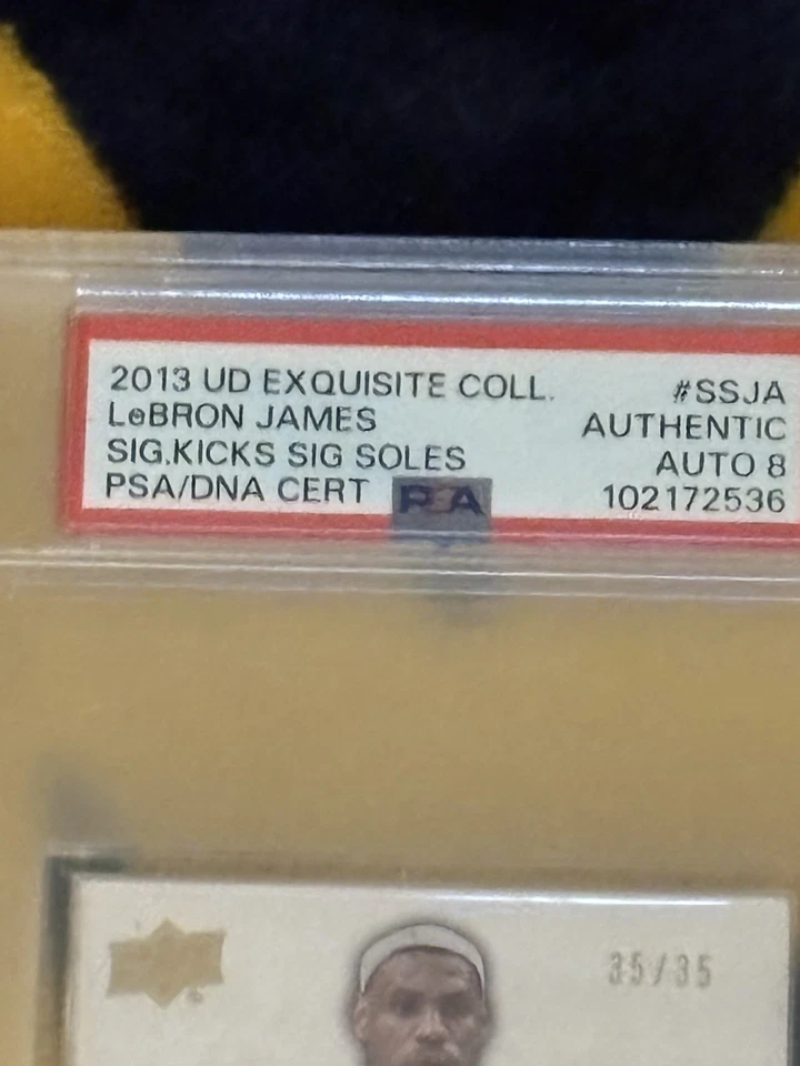 2013 Upper deck Signature Kicks LeBron James PSA 8 35/35 - Image 2 of 3