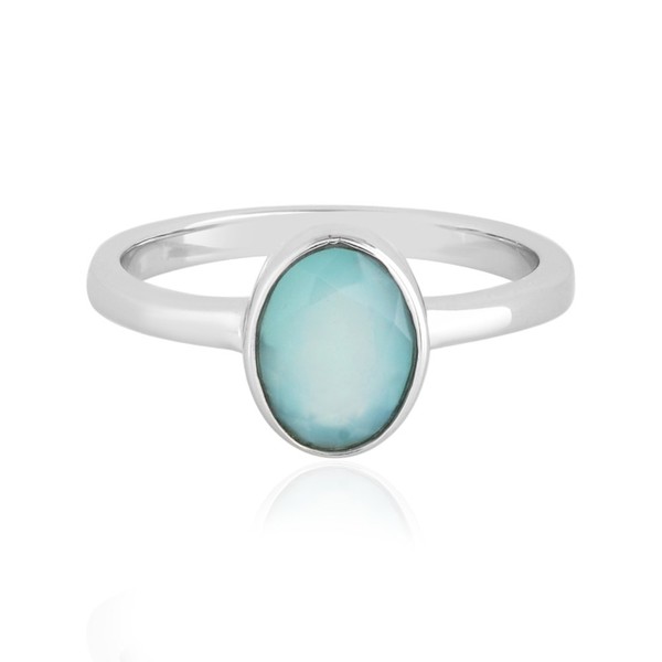 Cavill Paraiba Opal Ring 0,84Ct Oval 925 Sterling Silber Damenring- Echtschmuck-image