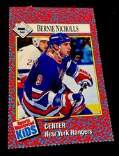 Bernie Nicholls 1991 Sports Illustrated for Kids Series 1 #228 New York Rangers 