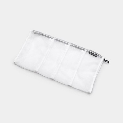 Brabantia Sock Wash Bag White w/Grey Zipper