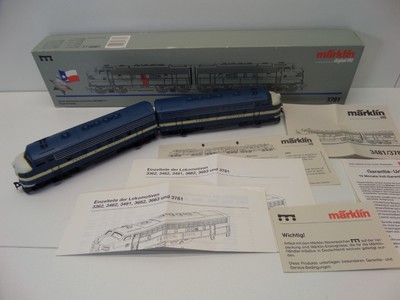 Märklin 3781 H0 Two-part diesel multiple unit EMD F 7 Texas & Pacific - Digital