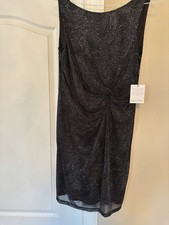 Calvin Klein NWT little Black Glitter Dress 10