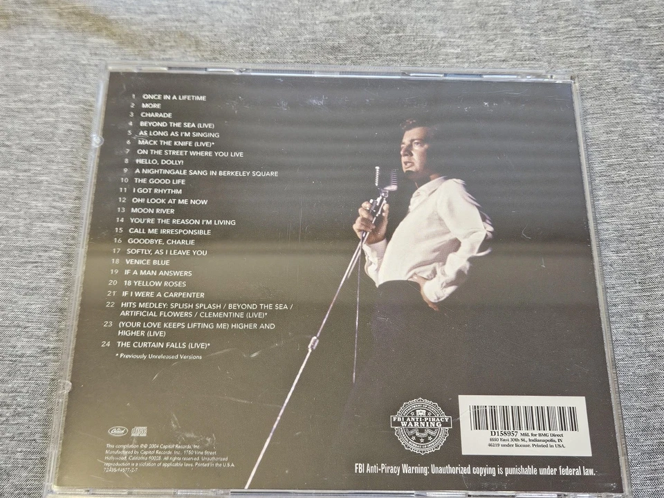 Bobby Darin CD The Legendary Bobby Darin 2006 Capitol Records Hits Best Of Swing Foto 3 de 3
