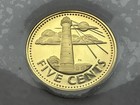 1973 Barbados Preuve Cinq 5 Cents Pièce de Monnaie