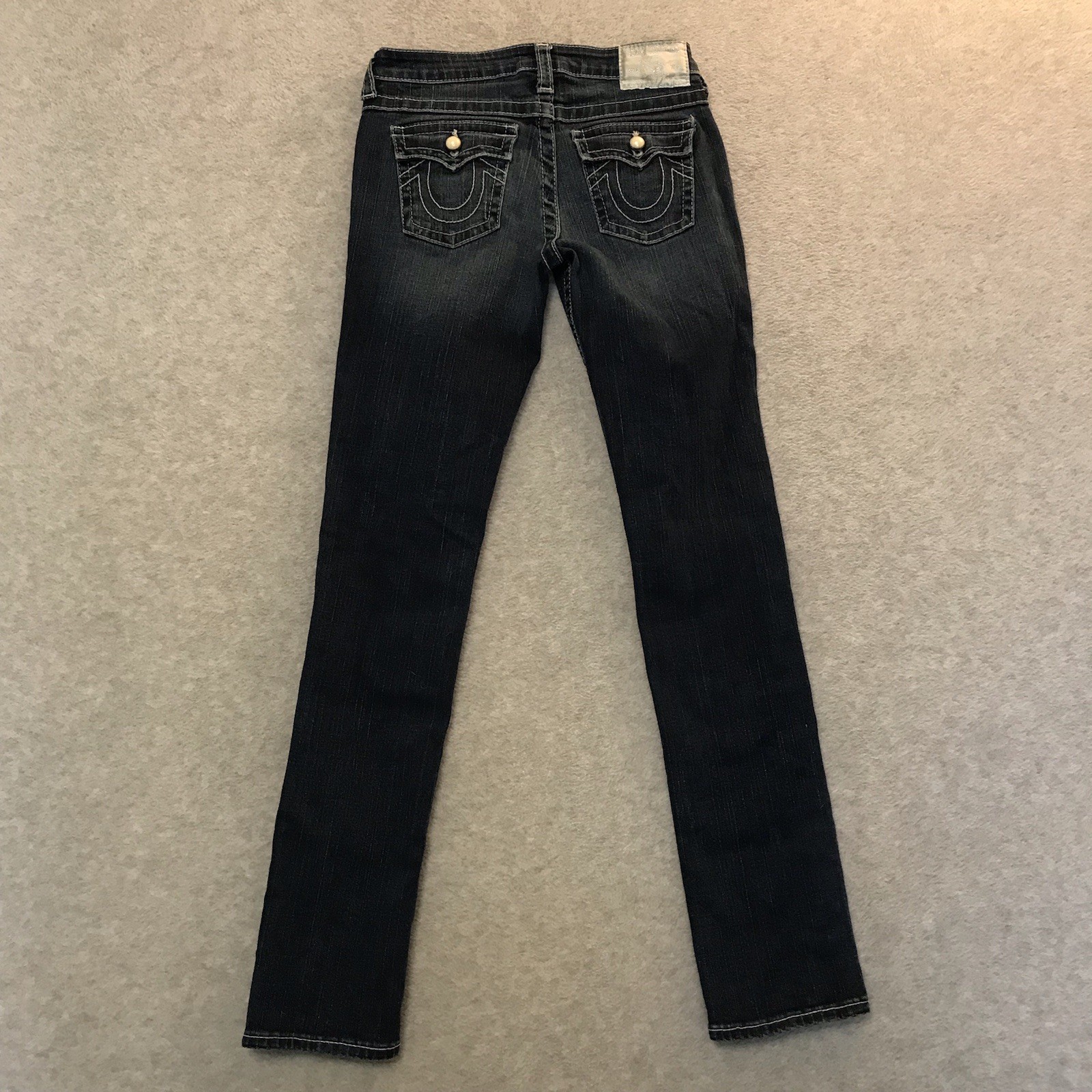 True Religion Julie Pearl Girls Jeans 14 Pearl Buttons Flap Pockets thumbnail 4