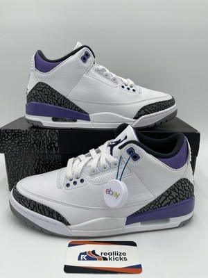 Mens Size 8.5 - Nike Jordan 3 Retro Mid Dark Iris Purple (CT8532-105) NEW!
