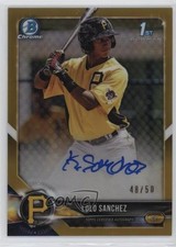 2018 Bowman Chrome Prospect Gold Refractor 48/50 LoLo Sanchez Auto 13iq