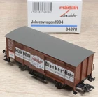 Märklin 84878 Insider Annual Car 1994 MOIN MOIN Blanker Hans Holst Rum/NEW!