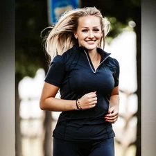 NWT Back On Track Olivia P4G Activewear Shirt Equestrian Golf Performance XXL 