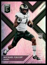 2018 Panini Elite Draft Picks Michael Gallup Rookie Dallas Cowboys #142