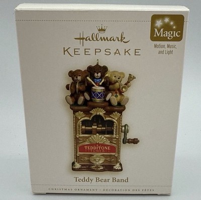 2006 HALLMARK KEEPSAKE CHRISTMAS ORNAMENT TEDDY BEAR BAND