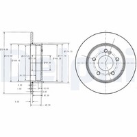 2X Bremsscheibe Delphi BG3326C FüR Mercedes Chrysler Klasse R171 S202 W124 R170