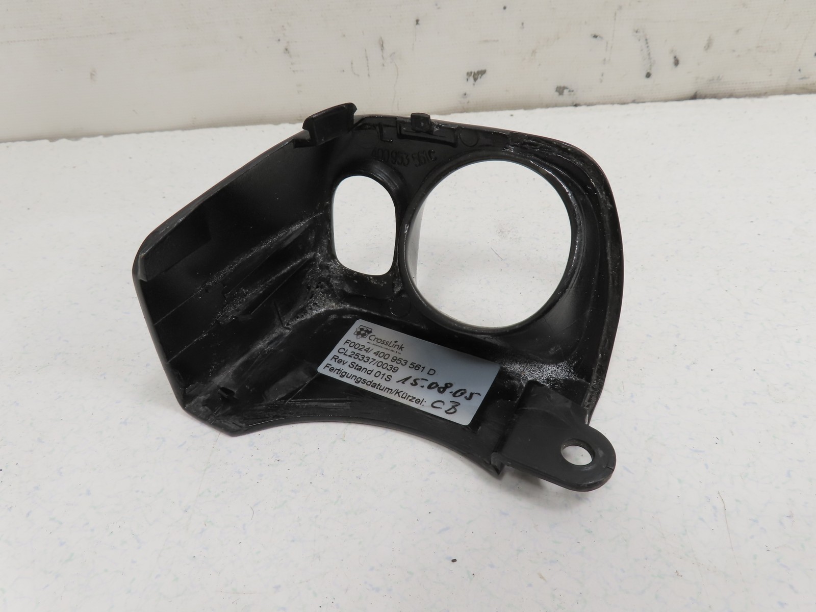 06 Lamborghini Gallardo #1310 Trim, Steering Column Switch Cover Carbon Fiber LH