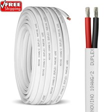 10 Gauge 100FT Marine Grade Wire Tinned Copper Duplex Spool 100FT,