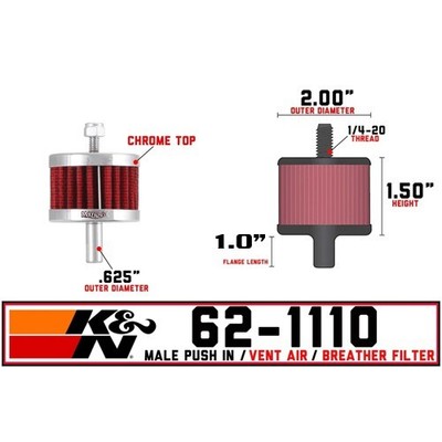 K&N Air Filter 5/8