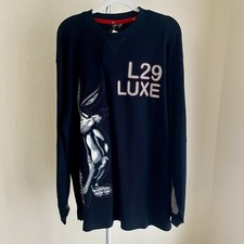 Vintage Y2K Lot 29 Luxe Looney Tunes Bugs Graphic Long Sleeve Shirt XL NWT