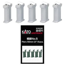 Kato 23-017-1 UNITRACK 50mm 2'' Single Track Pier Set 5Pcs N Scale