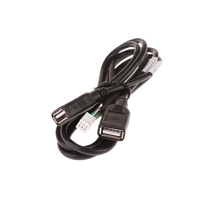 6 Pin Dual USB -Schnittstellenkabeladapter für Navigation Multimedia Car Player 