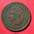 1884 US Indian Head Cent! Very Fine! Lower Mintage! Old US Coin! Nice!