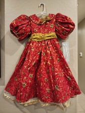 Vintage Daisy Kingdom Girls poinsettia flower dress size 4NWT