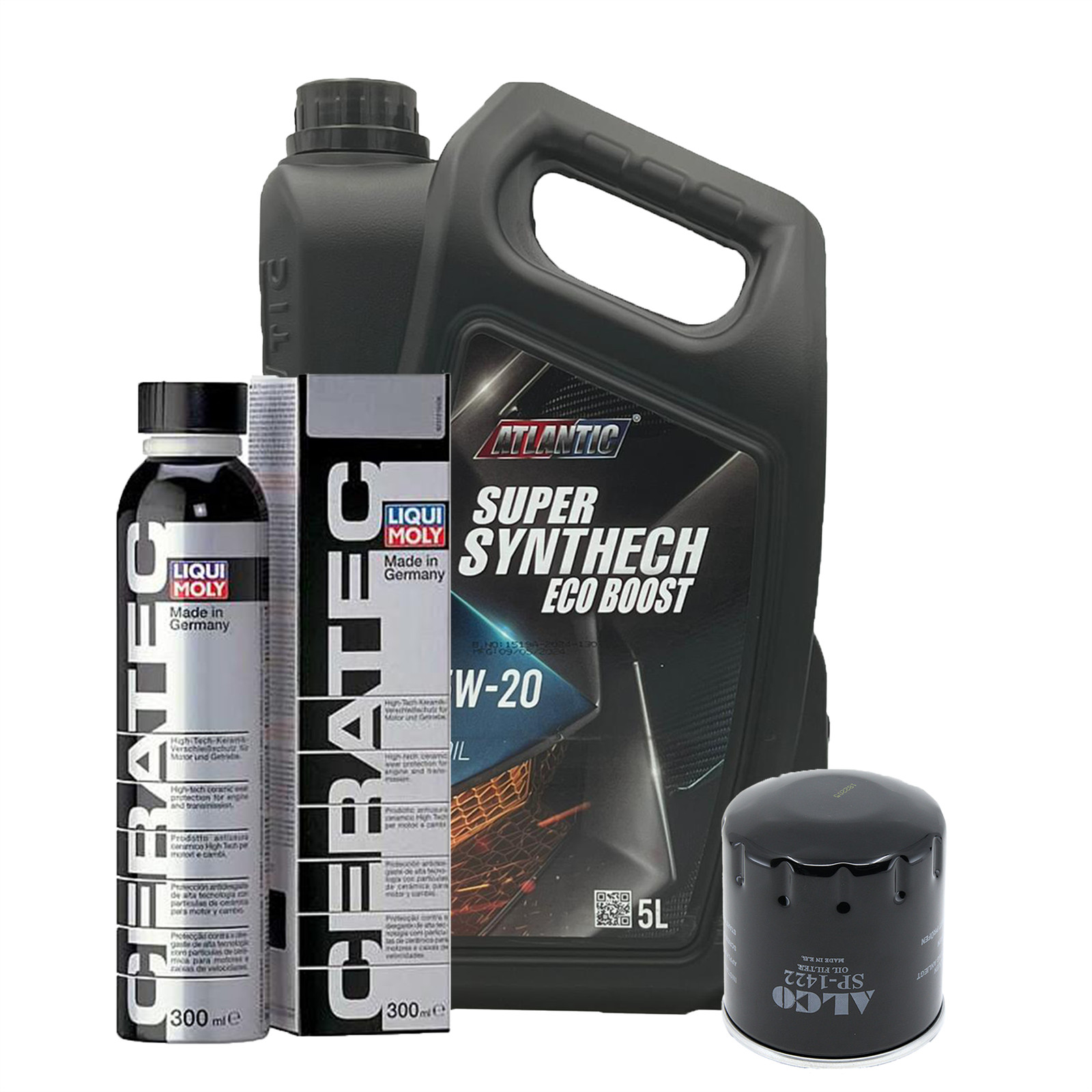 5w20 Fully Synthetic Ecoboost Engine Oil ACEA C5 5L + Oil Filter + CeraTec