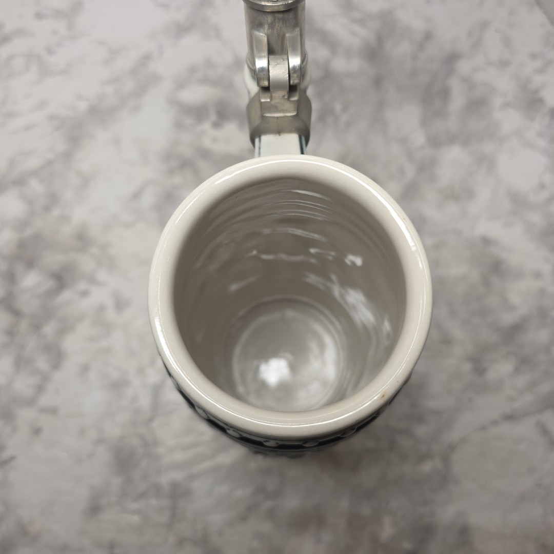 Vintage 1982 Avon Age of the Iron Horse Lidded Beer Stein Train Loco. Ceramic