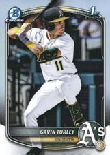 2025 Bowman Draft #BDC-28 Gavin Turley Chrome Refractor