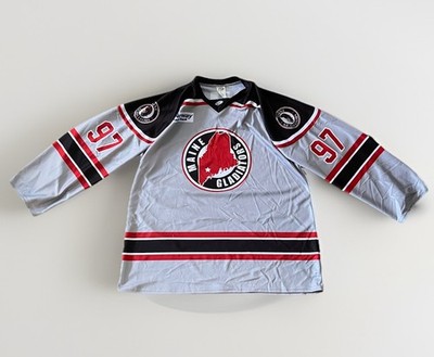 Maine Gladiators Hockey Jersey #97 Cavers OT Sports Mens Large