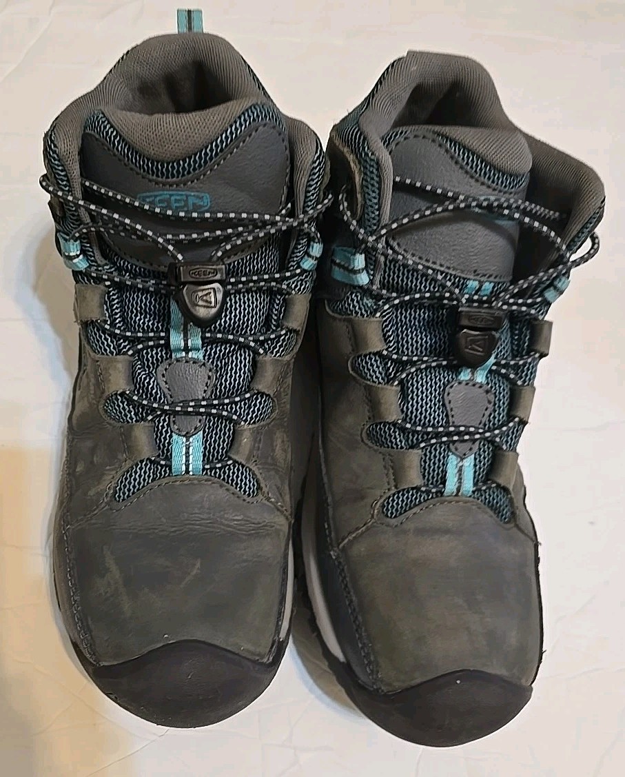 Keen Targhee Mid Waterproof Hiking Boots Womens Size 6 Summer Outdoor Preowned Good Condition