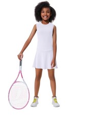Girls Tennis Dress Cute Golf Outfit Sleeveless Workout Athletic Dresses with ...