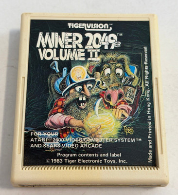 Atari 2600 Spiel MINER 2049er Volume II vintage 1983 Tigervision