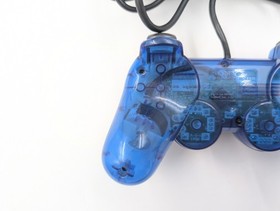 Sony PlayStation 2 PS2 Ocean Blue Clear Controller DualShock OEM (999999)