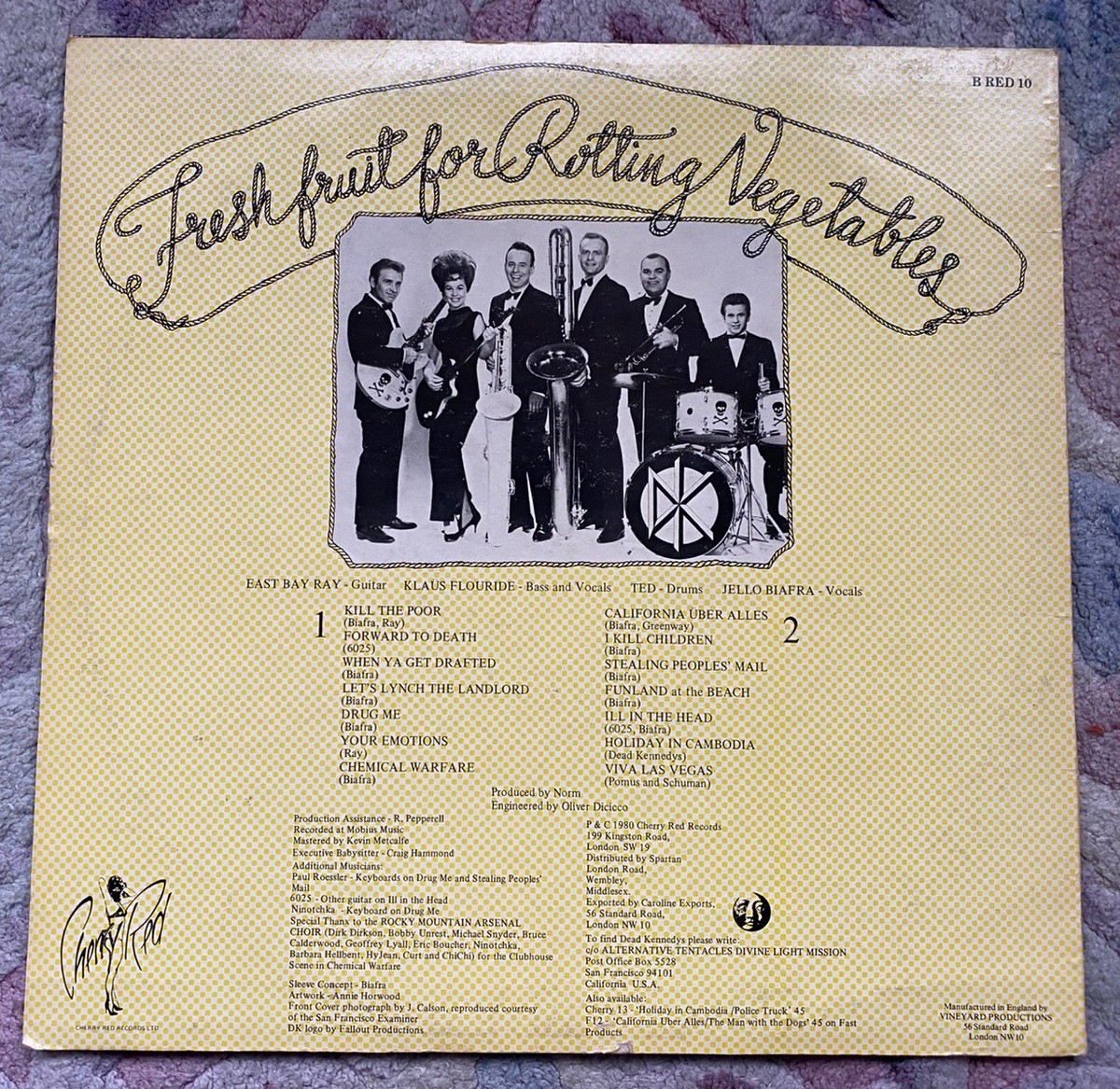 DEAD KENNEDYS –Fresh Fruit For Rotting Vegetables LP 1st Press UK