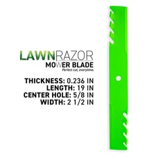 LawnRAZOR Blade for RedMax CZT54x 54-Inch 525525901 Toothed Mulching 3 Pack